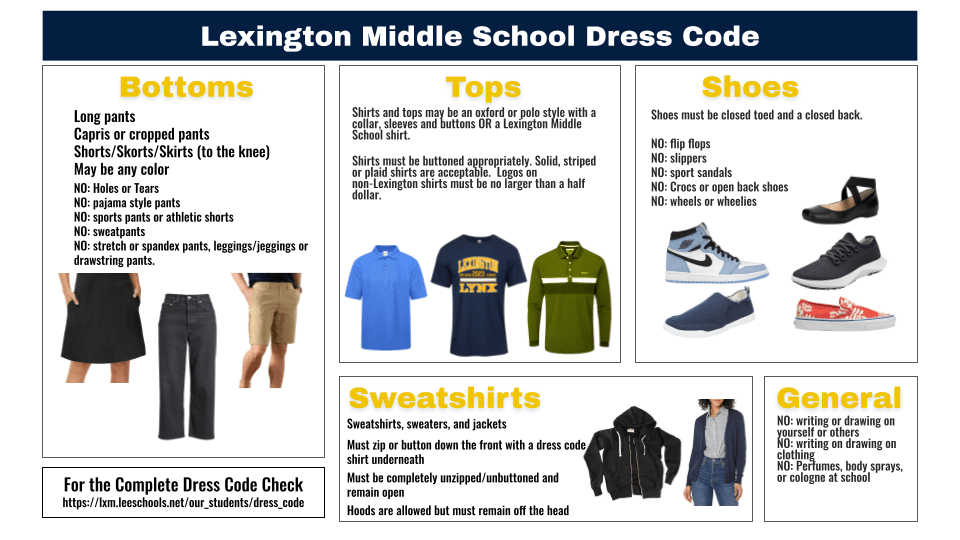 Dress Code Lexington Middle School